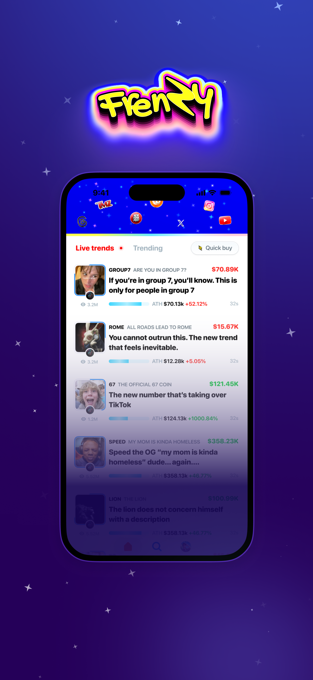 Frenzy mobile background